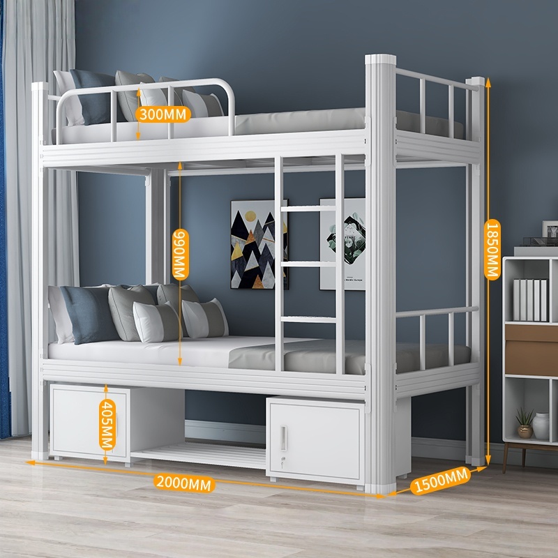 White bunk bed