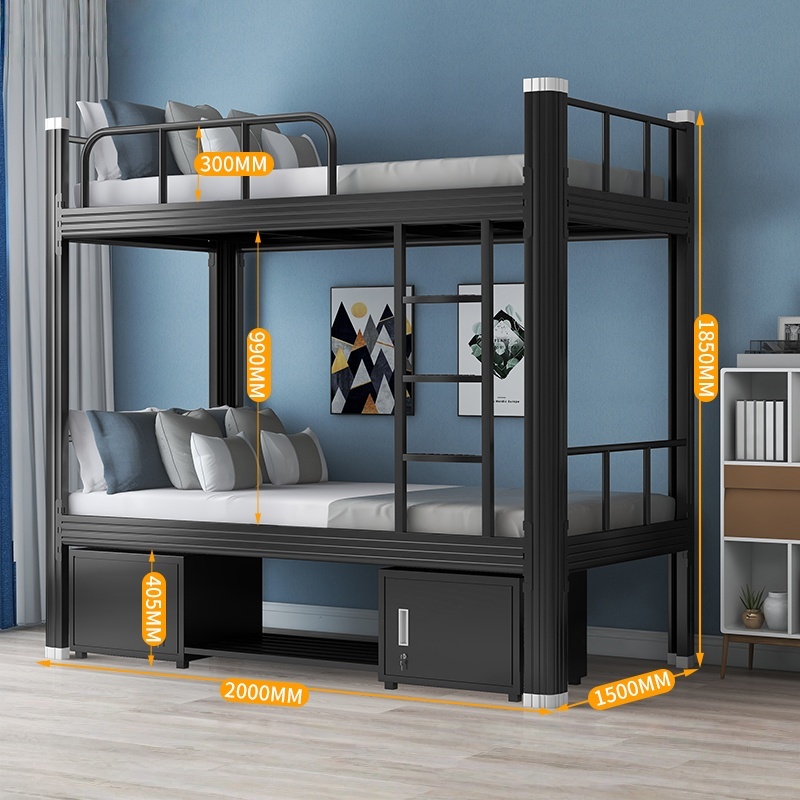 Black bunk bed