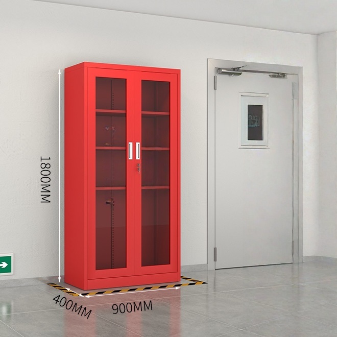 Double door fire cabinet