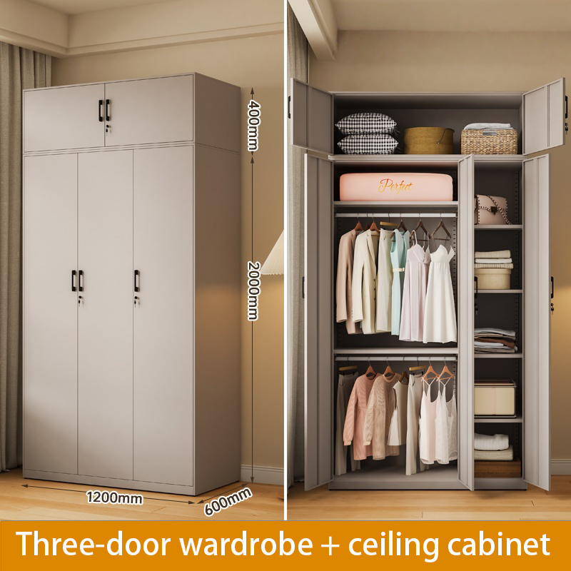 Steel gray three door 1200 wide+top cabinet