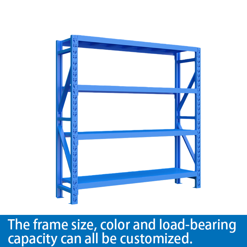 Steel storage shelves